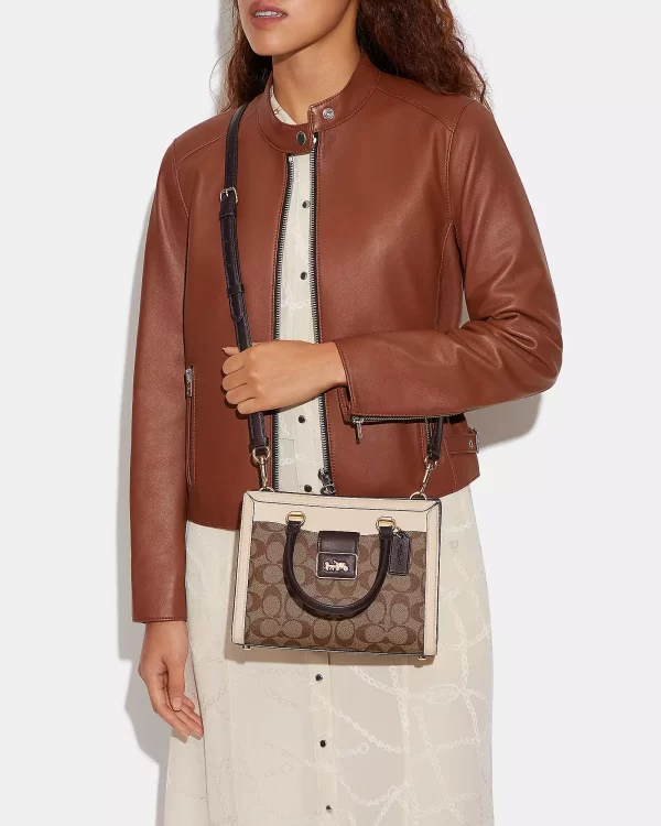 coach grace carryall in signature canvas