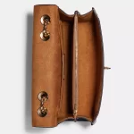 coach lane shoulder bag in blocked signature canvas