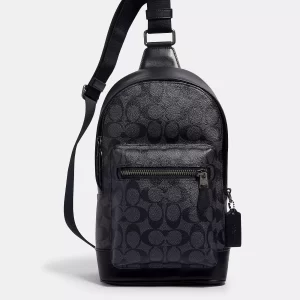 coach west pack in signature canvas