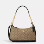coach teri shoulder bag in signature canvas