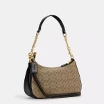 coach teri shoulder bag in signature canvas
