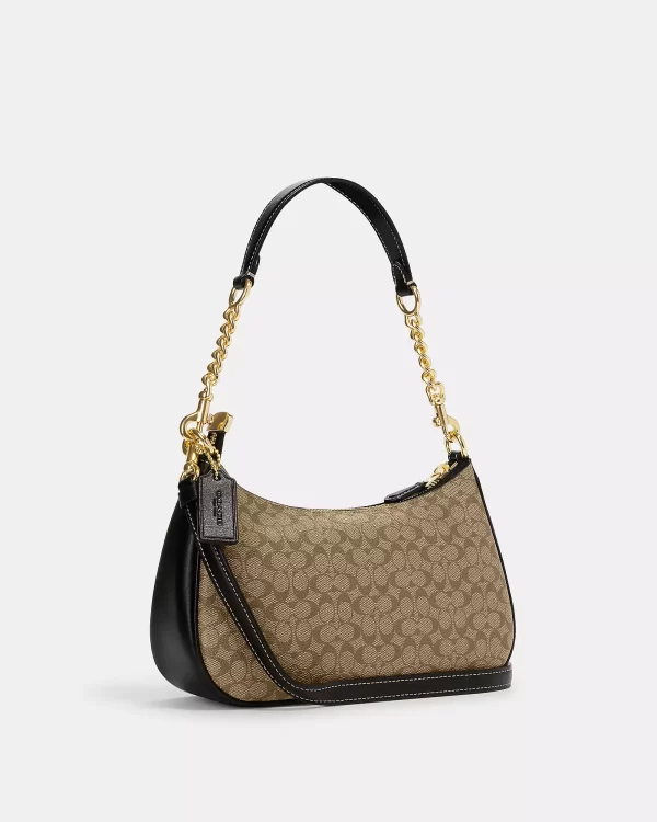 coach teri shoulder bag in signature canvas
