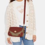 coach millie shoulder bag in colorblock signature canvas