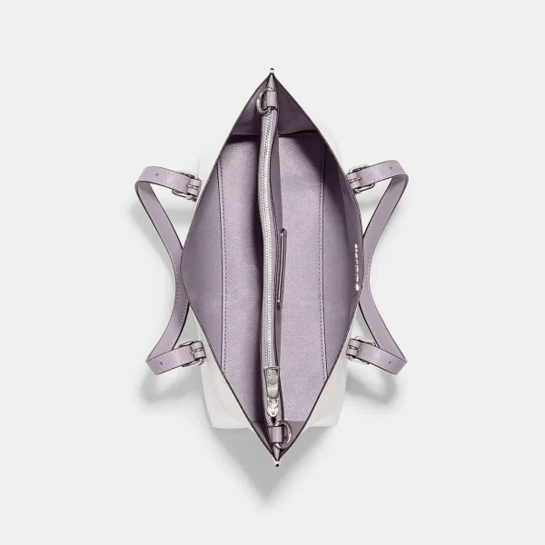 coach mollie tote in signature canvas