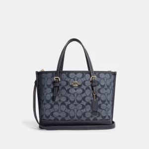 coach mollie tote 25 in signature chambray