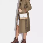 coach klare crossbody in blocked signature canvas