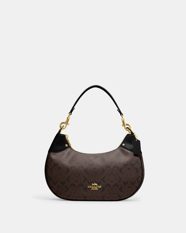 coach mara hobo in signature canvas