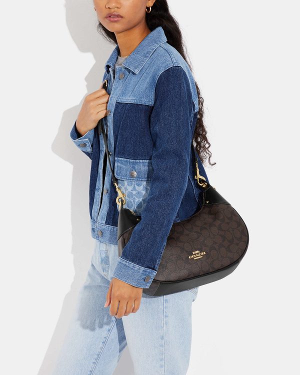 coach mara hobo in signature canvas