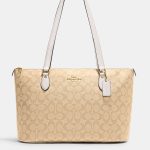 coach gallery tote in signature canvas