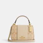 coach lysa top handle satchel in signature canvas