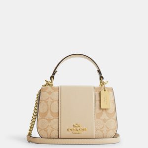 coach lysa top handle satchel in signature canvas