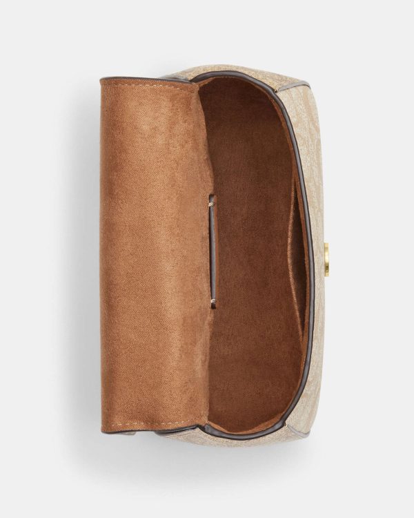 coach lysa top handle satchel in signature canvas coach lysa top handle satchel in signature canvas