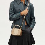 coach lysa top handle satchel in signature canvas