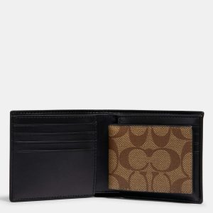 coach 3 in 1 wallet in signature canvas with rexy by guang yu