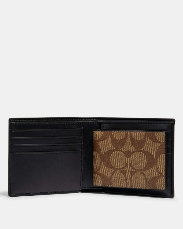 COACH 3 IN 1 WALLET IN SIGNATURE CANVAS WITH REXY BY GUANG YU tips ...