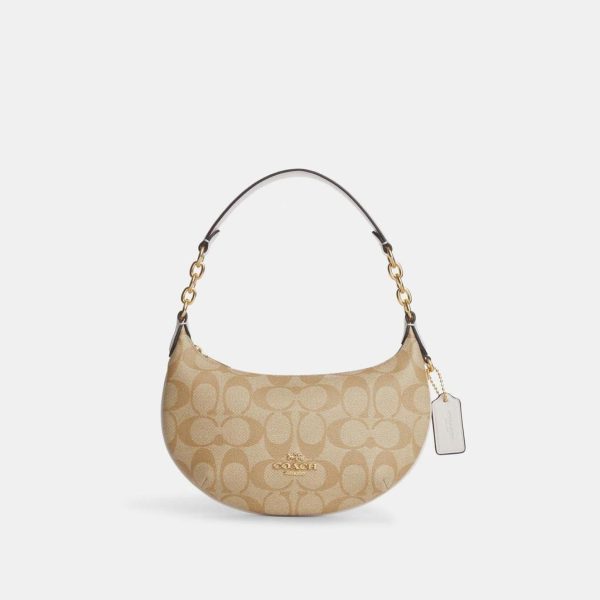 coach mini payton in signature canvas