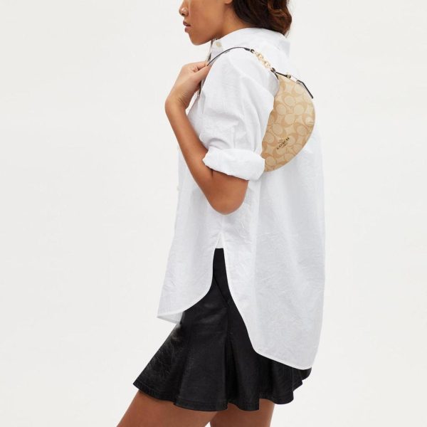 coach mini payton in signature canvas