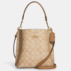 coach mollie bucket 22 in signature canvas