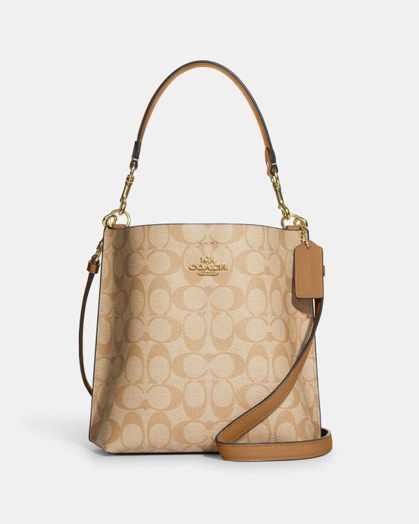 coach mollie bucket 22 in signature canvas