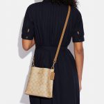 coach mollie bucket 22 in signature canvas