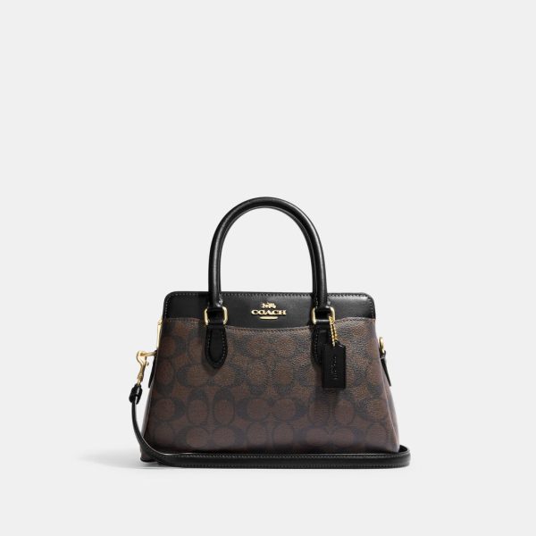 coach mini darcie carryall in signature canvas ( eta 2 april )