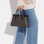 coach mini darcie carryall in signature canvas ( eta 2 april )