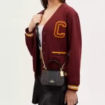 coach lysa top handle in signature canvas