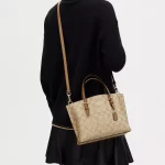 coach mollie tote 25 in signature canvas