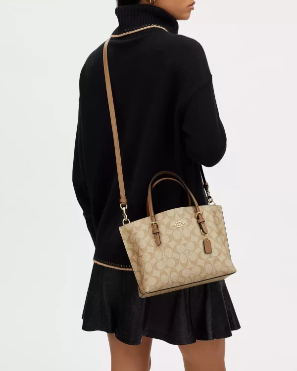 coach mollie tote 25 in signature canvas