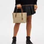 coach mollie tote 25 in signature canvas