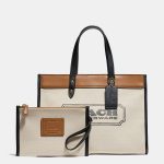 coach field tote 30 with coach badge