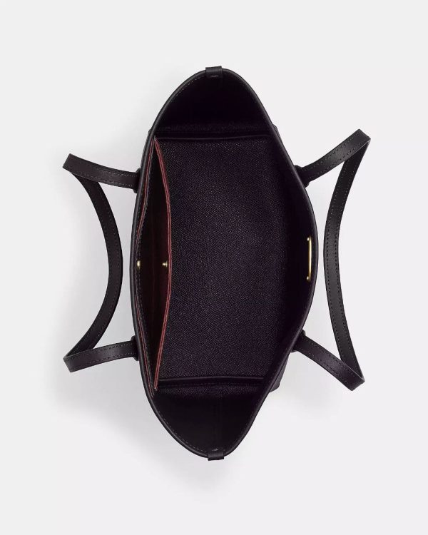 coach mini city tote in signature canvas (oxblood) ( eta 5 6 april )