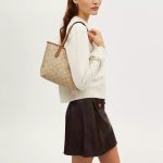 coach mini city tote in signature canvas ( eta 5 6 april )