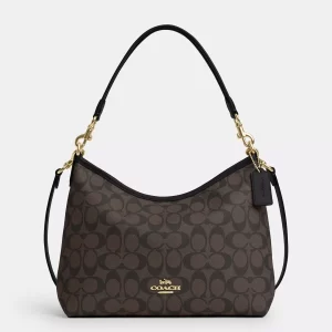 coach laurel shoulder bag in signature canvas