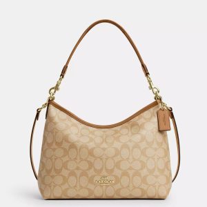 coach laurel shoulder bag in signature canvas