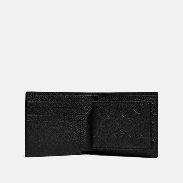 coach 3 in 1 wallet in signature leather