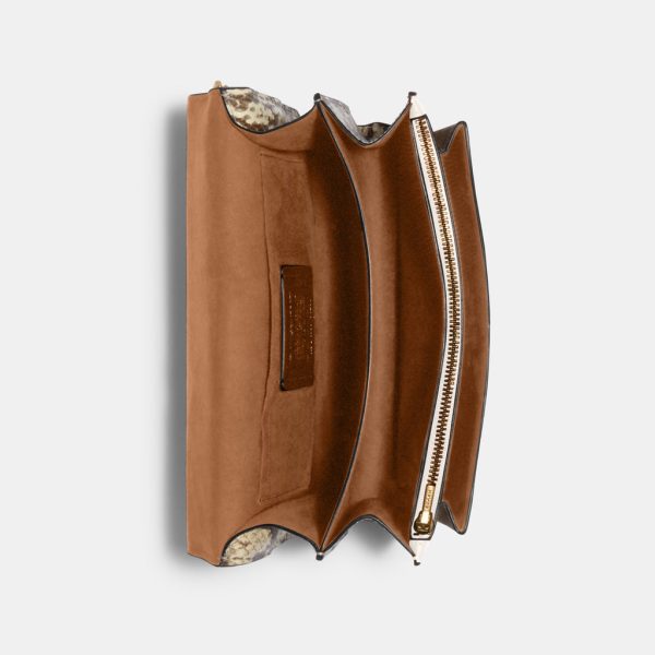coach klare crossbody in signature canvas with rivets