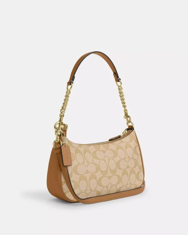 coach teri shoulder bag in signature canvas