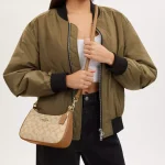coach teri shoulder bag in signature canvas