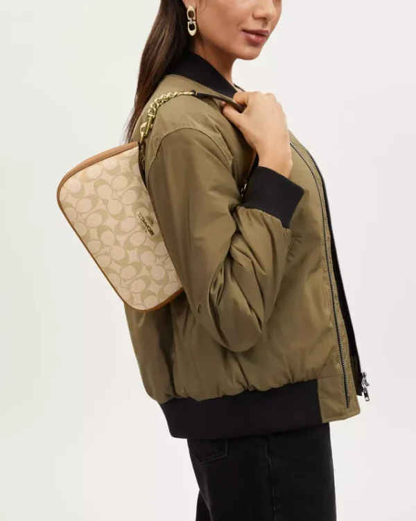 coach teri shoulder bag in signature canvas