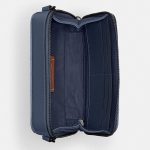 coach charter slim crossbody in signature canvas jacquard