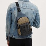 coach west pack in colorblock signature canvas