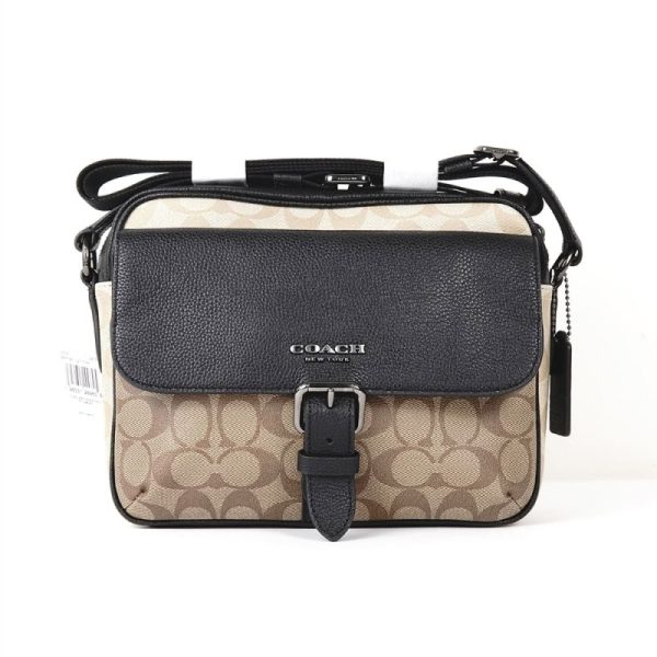 coach hudson crossbody colorblock in signature canvas
