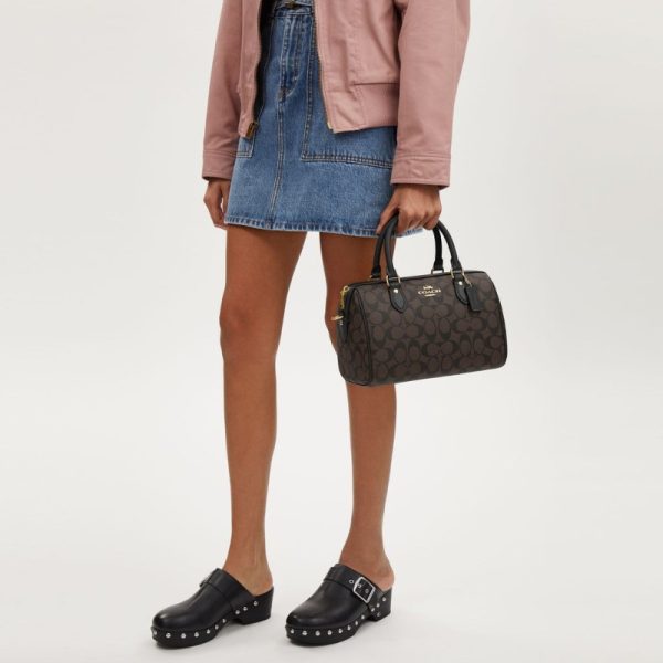 coach rowan in signature canvas