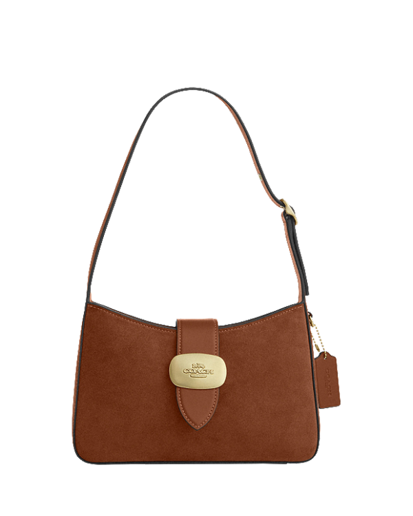 coach eliza shoulder bag ( suede )
