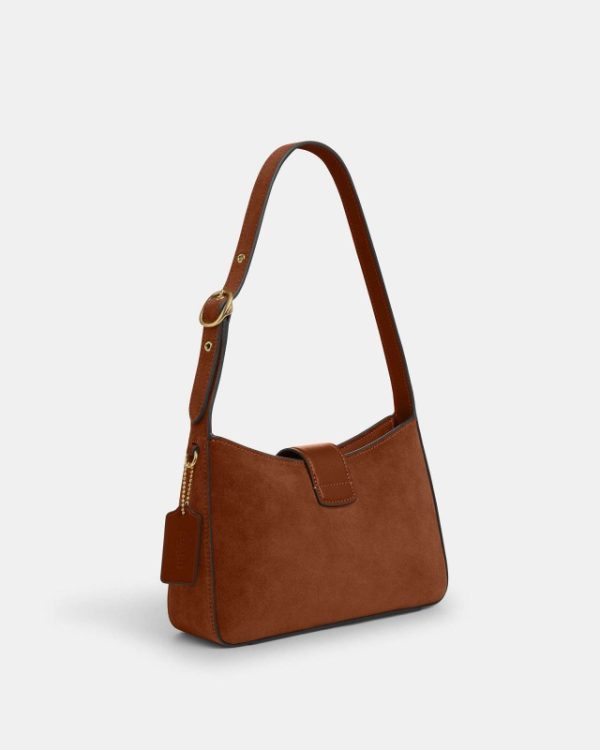 coach eliza shoulder bag ( suede )