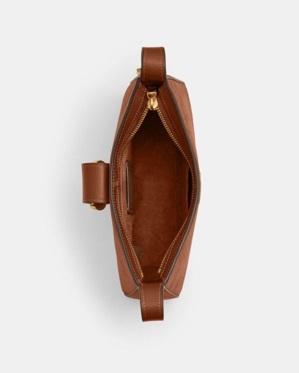coach eliza shoulder bag ( suede )