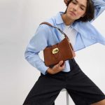 coach eliza shoulder bag ( suede )