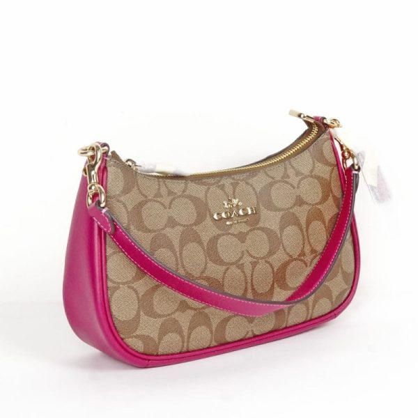 coach teri shoulder bag in signature canvas