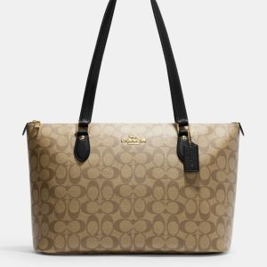coach gallery tote in signature canvas